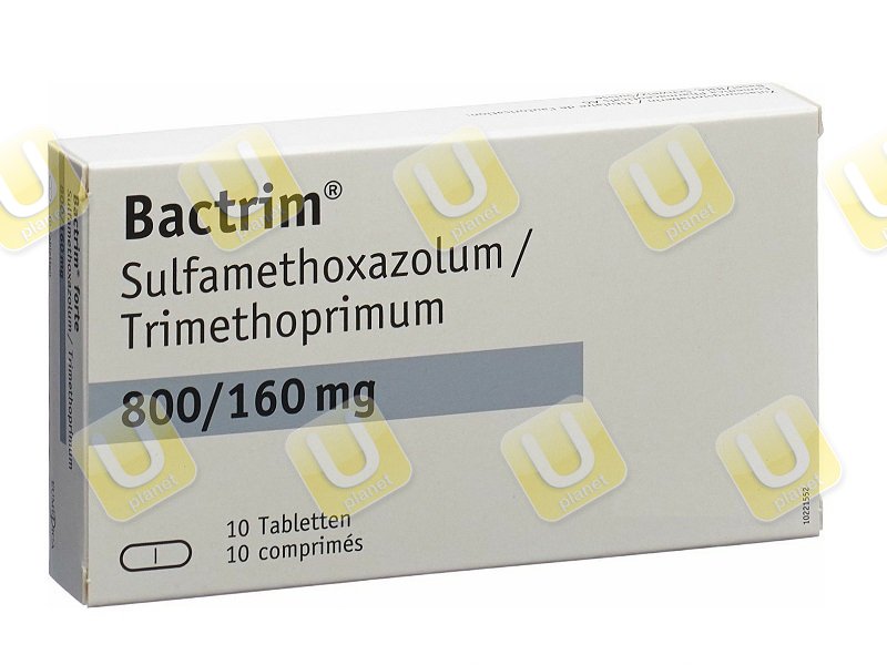 Scatola di Bactrim forte, sulfametossazolo e trimetoprim 800/160 mg, dieci compresse