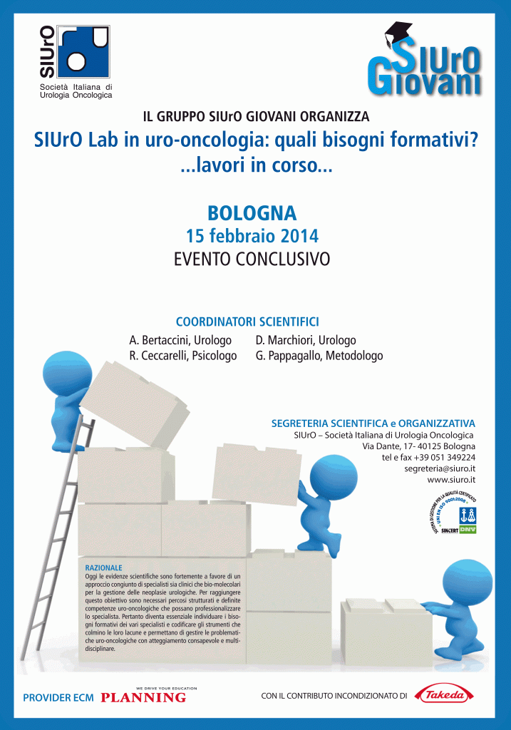 SIUrO Lab in uro-oncologia: quali bisogni formativi? ...lavori in corso...
